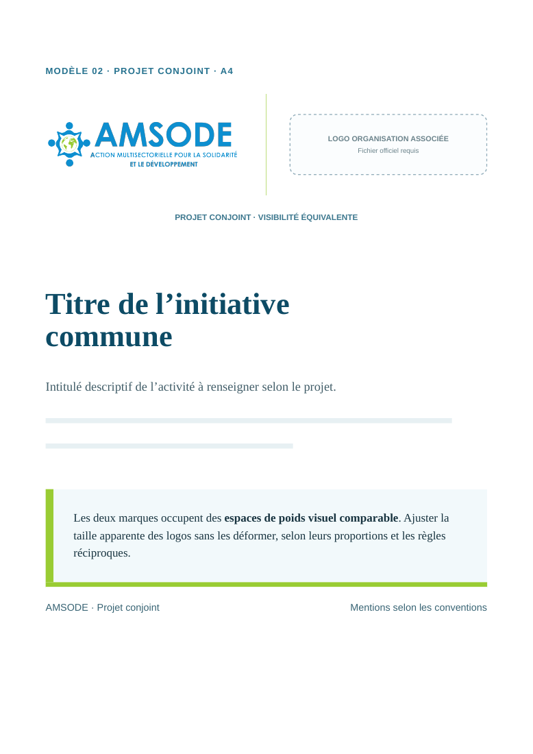 Aperçu du modèle de co-branding AMSODE