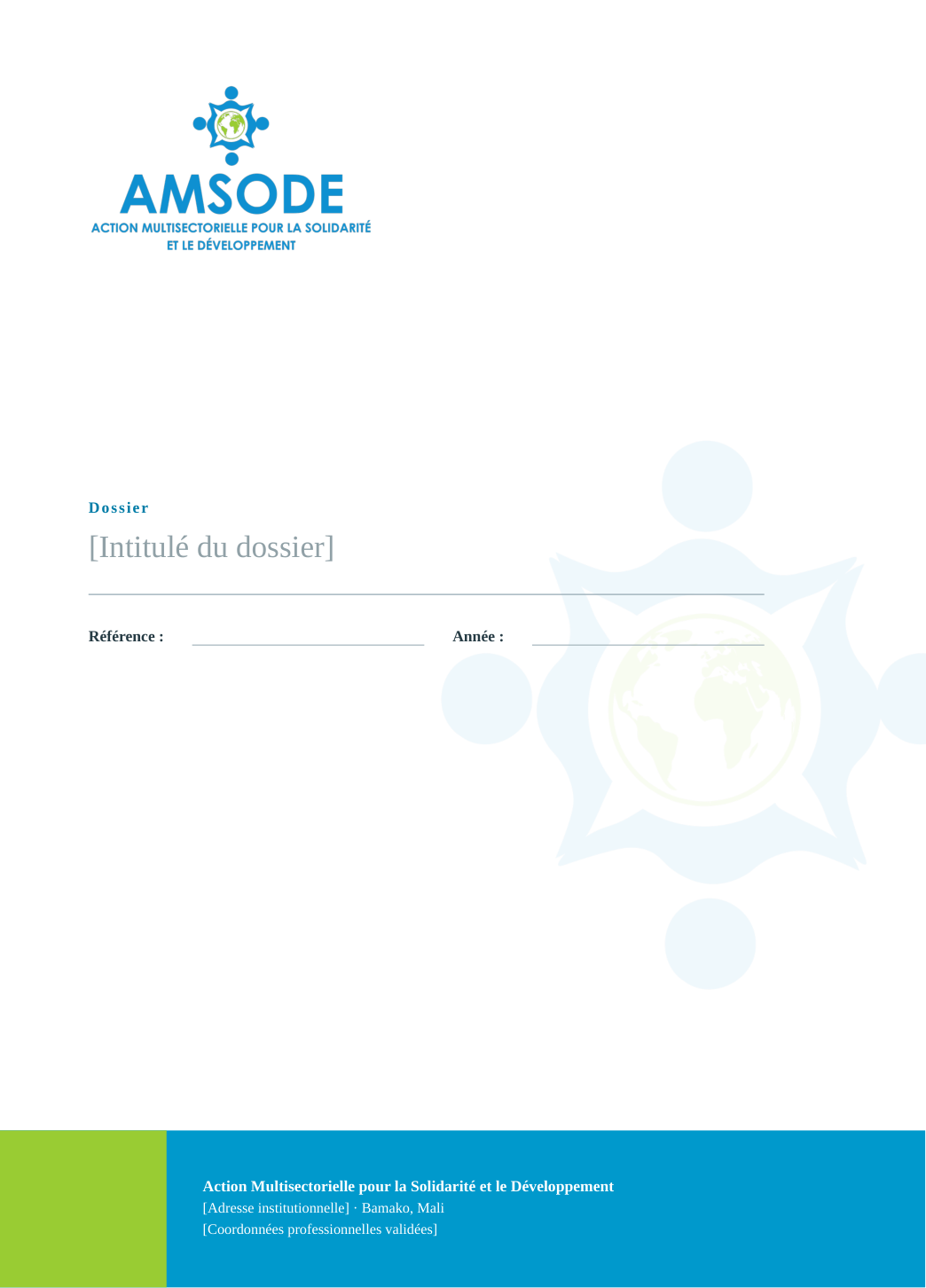 Aperçu du modèle AMSODE : Chemise institutionnelle